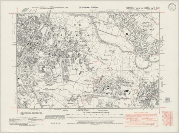 Cheshire IX.SE - OS Six-Inch Map